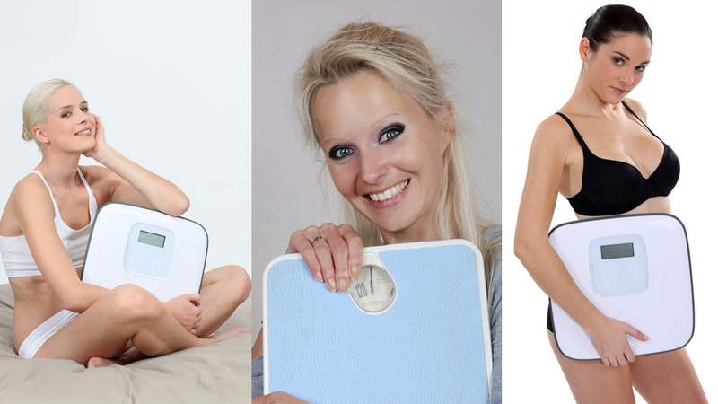 Illustration for article titled The Inanity of Women on Scales in Stock Photos